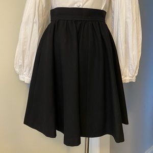 Vintage Saint Laurent Wool Circle skater Skirt